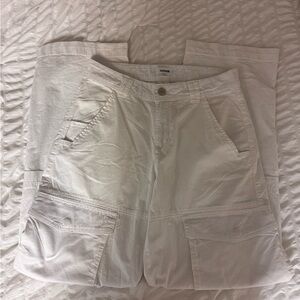 Garage White Cargo Pants